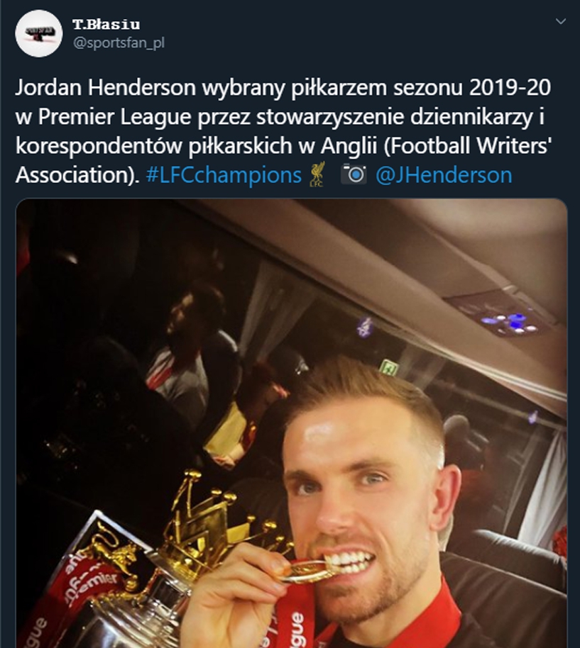 NAJLEPSZY piłkarz sezonu Premier League według FWA!